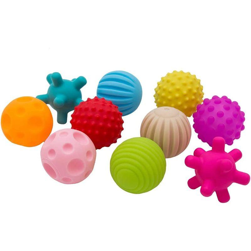 Mochiko shoptropical ベビー用ボール 新生 想像力を育つ知育玩具 10個 