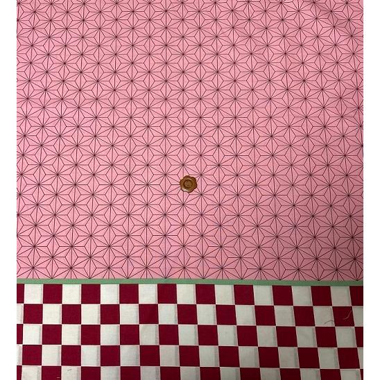 鬼滅の刃 生地 竈門 禰豆子 50cm単位での切り売り 和柄 コスプレ : hmf  