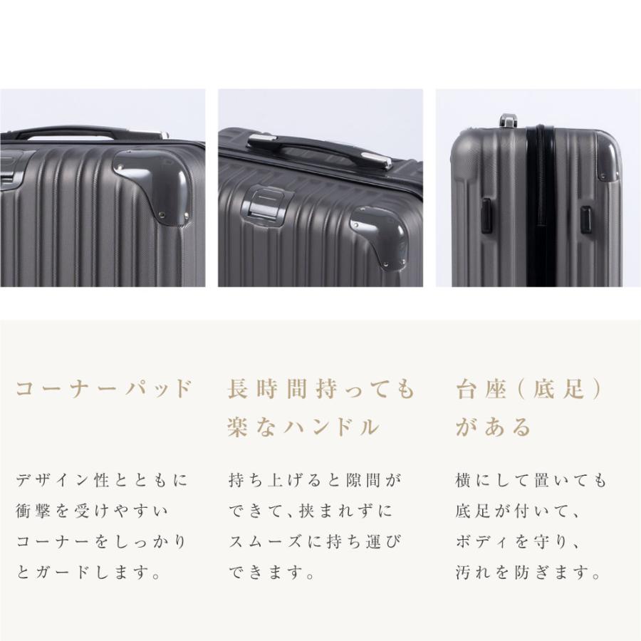 並行輸入品] スーツケース キャリーバッグ キャリーケース 軽量 Mサイズ 大容量 旅行 ビジネス 360度回転 ダブルキャスター 静音 ファスナー式  出張 中型 TSAローク搭載 スーツケース、キャリーバッグ