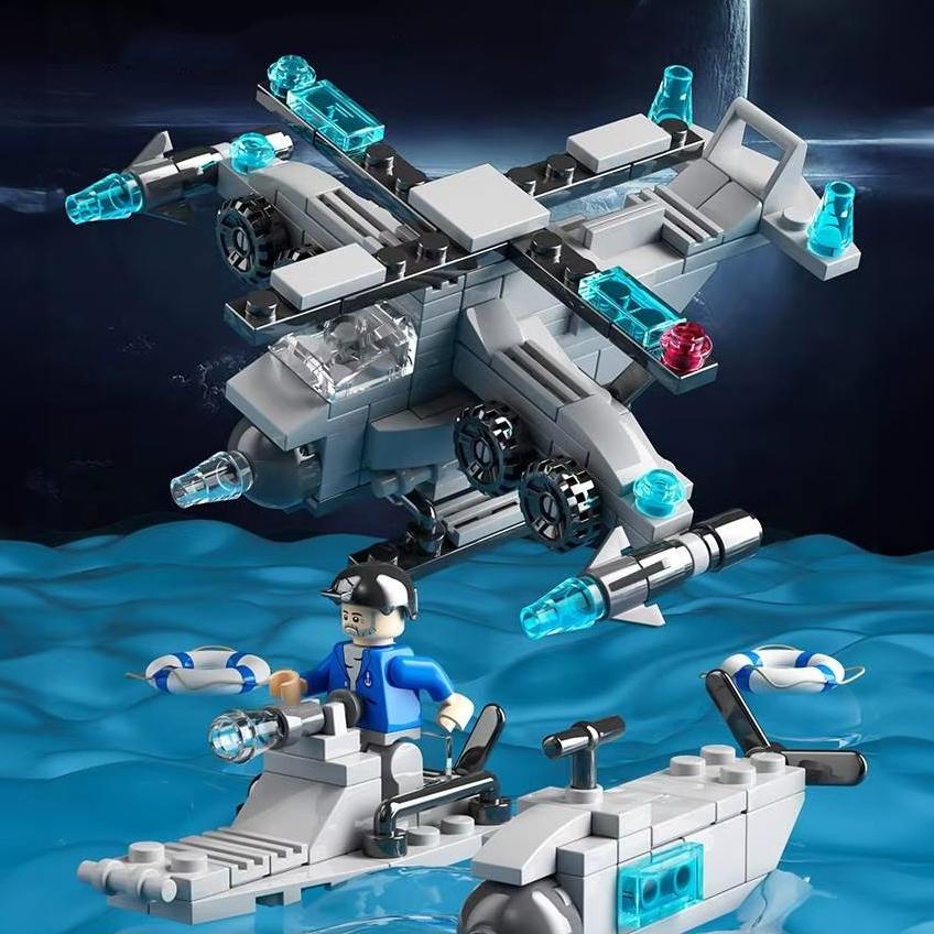 8612-3 海軍ヘリ  レゴ ブロック 互換 キット LEGO　互換品 シティ 知育玩具 プレゼント ミニフィグ | 