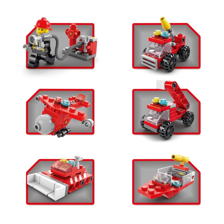 8612-7 はしご消防車 レゴ ブロック 互換 キット LEGO　互換品 シティ 知育玩具 プレゼント ミニフィグ |  | 04