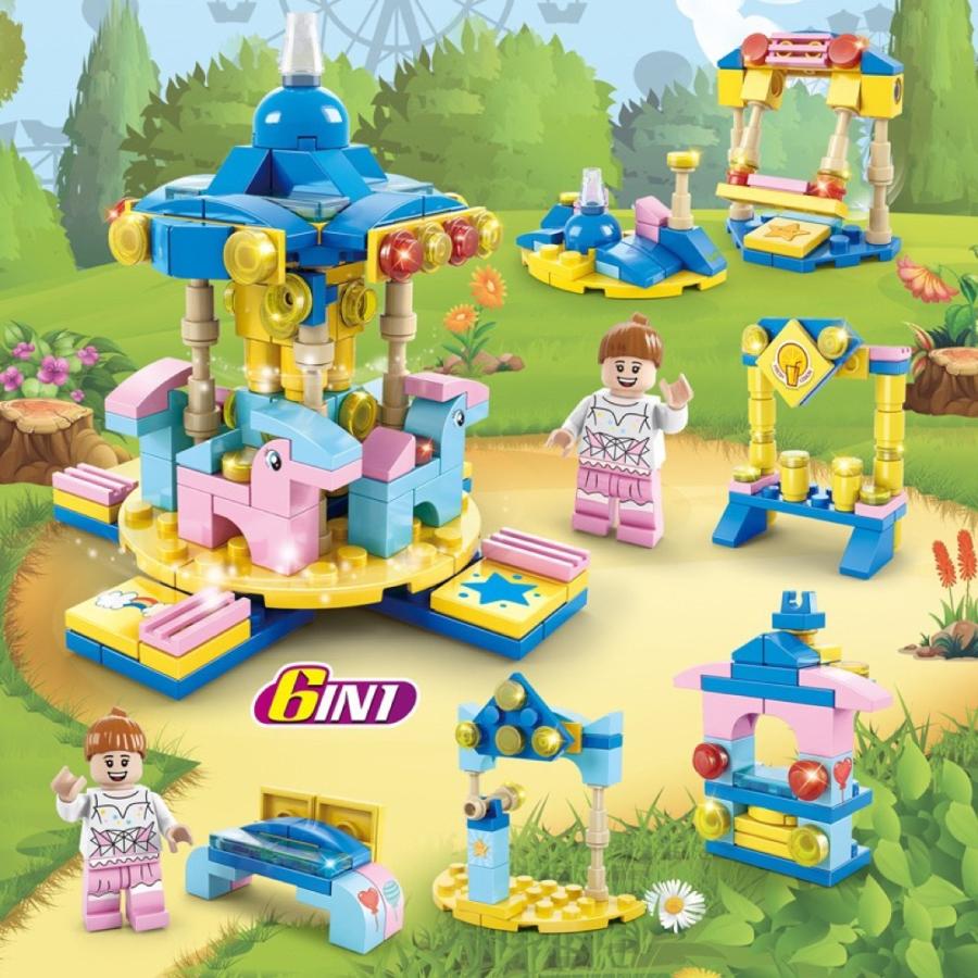 8612-8 メリーゴーランド  レゴ ブロック 互換 キット LEGO　互換品 シティ 知育玩具 プレゼント ミニフィグ |  | 02