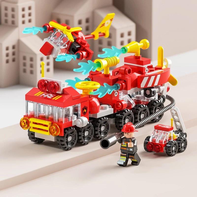 8732-4 消火作業消防車 レゴ ブロック 互換 キット LEGO　互換品 シティ 知育玩具 プレゼント ミニフィグ | 