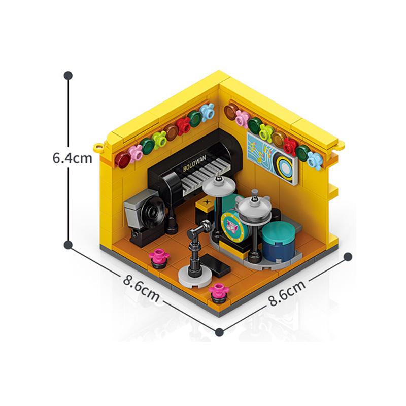 8969-3 ピアノ、ドラム、ライブハウス キット レゴ ブロック 互換 LEGO　互換品 シティ 知育玩具 プレゼント ミニフィグ |  | 01
