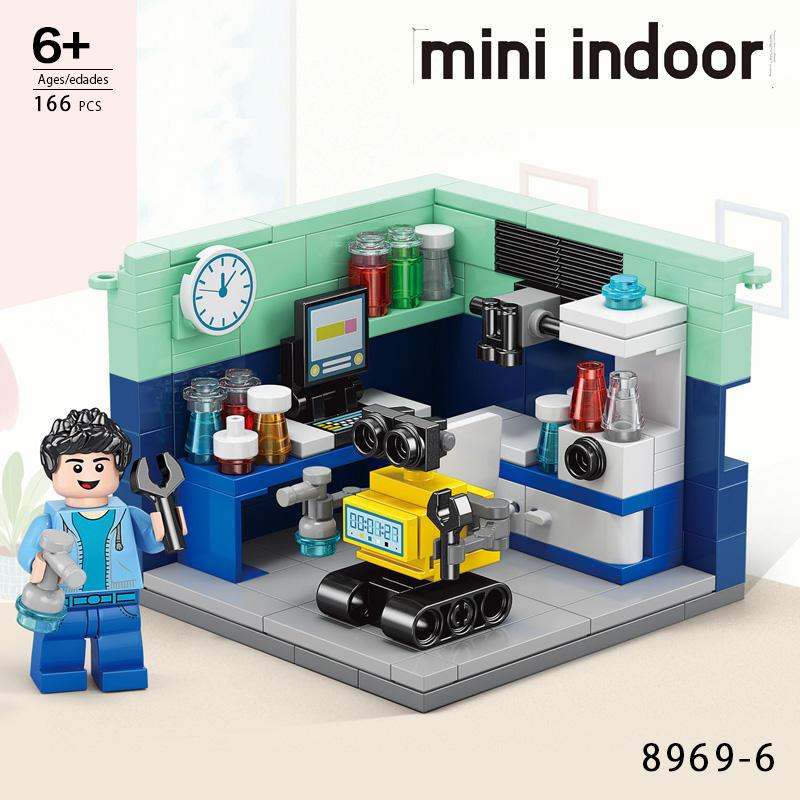 8969-6 理系 ロボット工学 ロボット研究 キット レゴ ブロック 互換 LEGO　互換品 シティ 知育玩具 プレゼント ミニフィグ | 