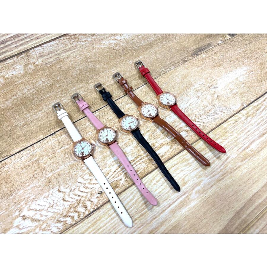 腕時計レディース安い 猫のデザイン腕時計 大人可愛いローズゴールドのネコ  クォーツで通勤向け |  | 12