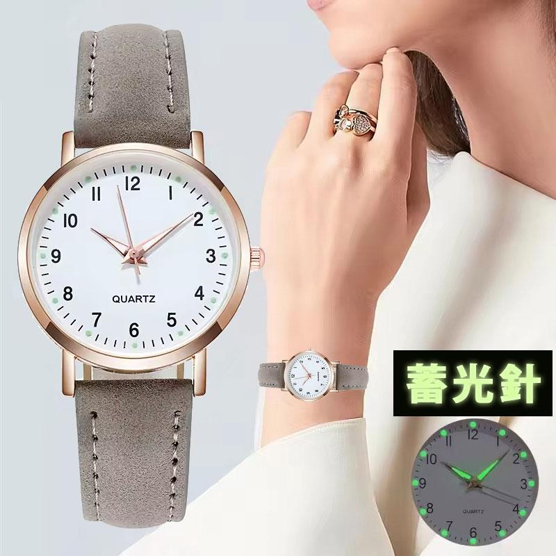 腕時計レディース安い スエード調の腕時計 大人可愛いローズゴールド シンプルなので通勤向け |  | 07