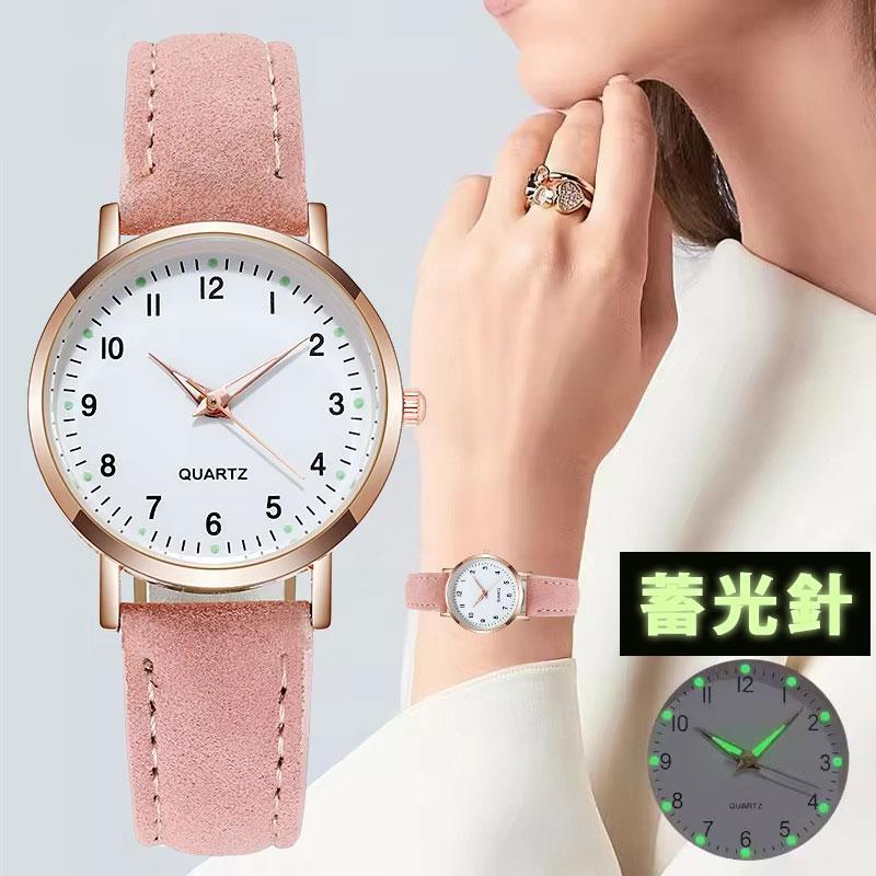 腕時計レディース安い スエード調の腕時計 大人可愛いローズゴールド シンプルなので通勤向け |  | 08