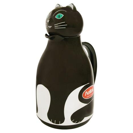 ガラス製卓上用魔法瓶 サーモキャットブラック2854-002 : ギフト