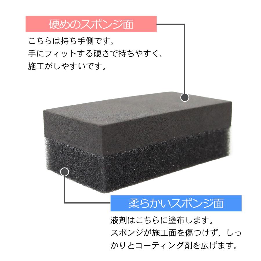 洗車スポンジ 2層構造 コーティング コンパウンドスポンジ 3個セット 洗車 住居 ガラスコーティング 黒樹脂復活剤 塗布用  マルチスポンジ ミラー 水回り 撥水 |  | 03