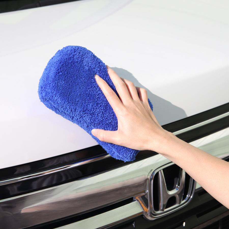 mocola 洗車スポンジ マイクロファイバー 厚手 吸水 高密度 傷つかない 車 ボディ ガラス ホイール 洗車用品 洗車グッズ カー用品 泡立ち やわらかい | Pit-Life | 03