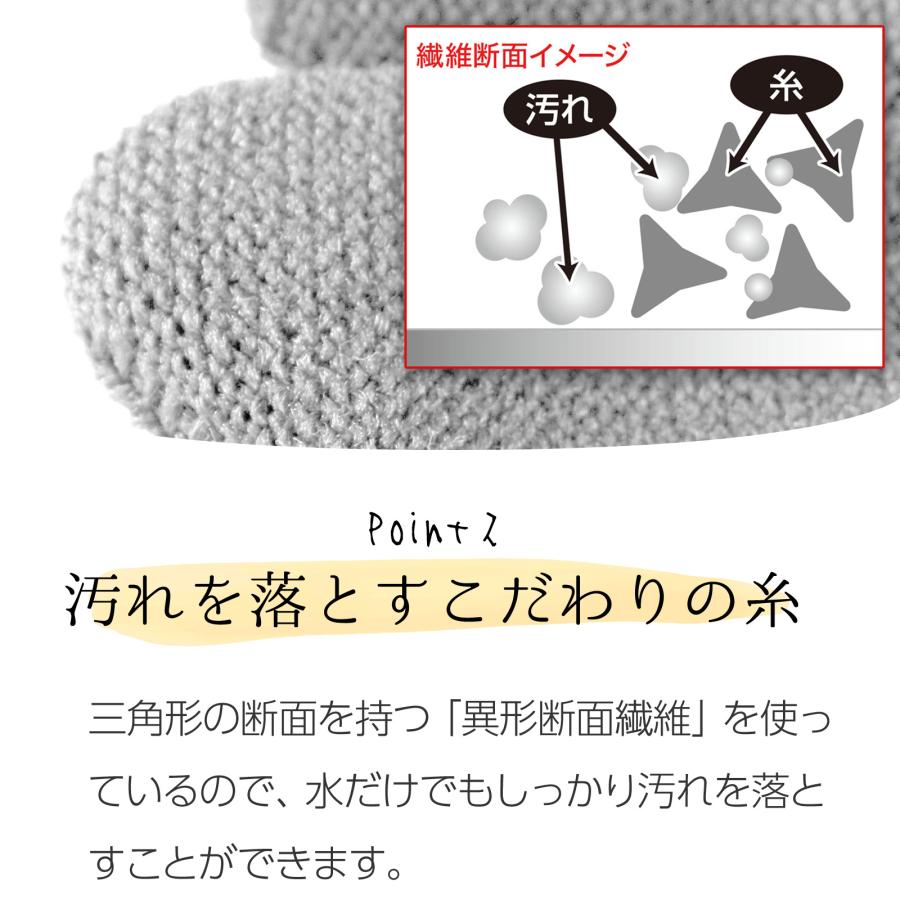 サンベルム(Sanbelm) お掃除手袋 和歌山生まれの手袋タワシ 水だけで汚れが落ちる 左右兼用 |  | 05