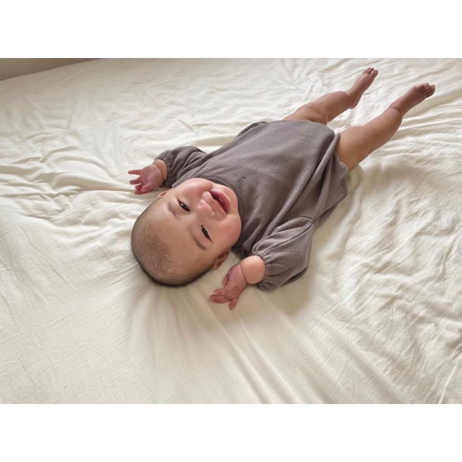 子供服 ベビー服 ロンパース ミニ裏毛 ドロップショルダー 60 70 80 男女兼用 |  | 07