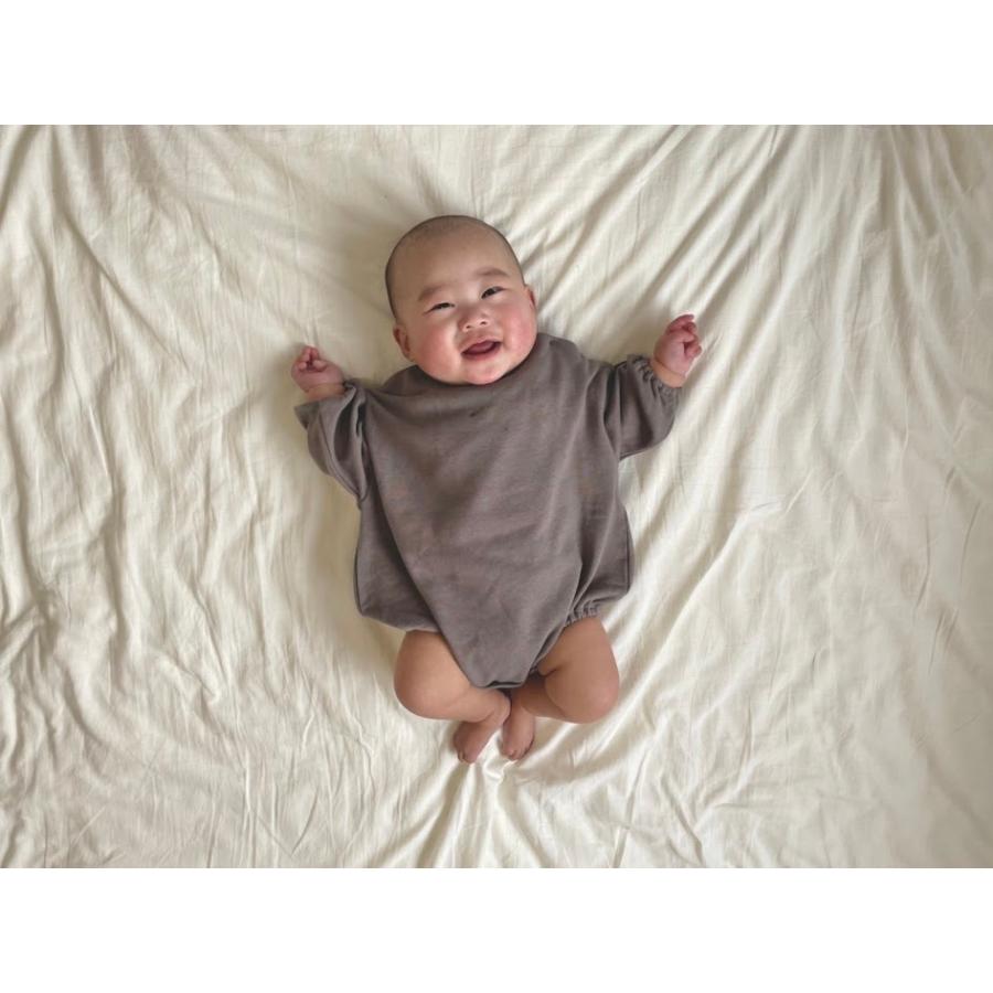 子供服 ベビー服 ロンパース ミニ裏毛 ドロップショルダー 60 70 80 男女兼用 |  | 09