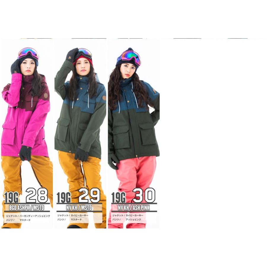 Kスノーボードウェア レディース スキーウェア スノボウェア 上下セット ジャケット パンツ Secret Garden Grande B 18 19 19grab Set Mocomoco Town モコモコタウン 通販 Yahoo ショッピング