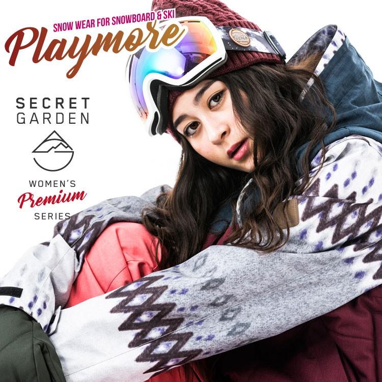 スノーボードウェア レディース スキーウェア スノボウェア 上下セット ジャケット パンツ Secret Garden Playmore 18 19 Fd 30 03 Mocomoco Town モコモコタウン 通販 Yahoo ショッピング