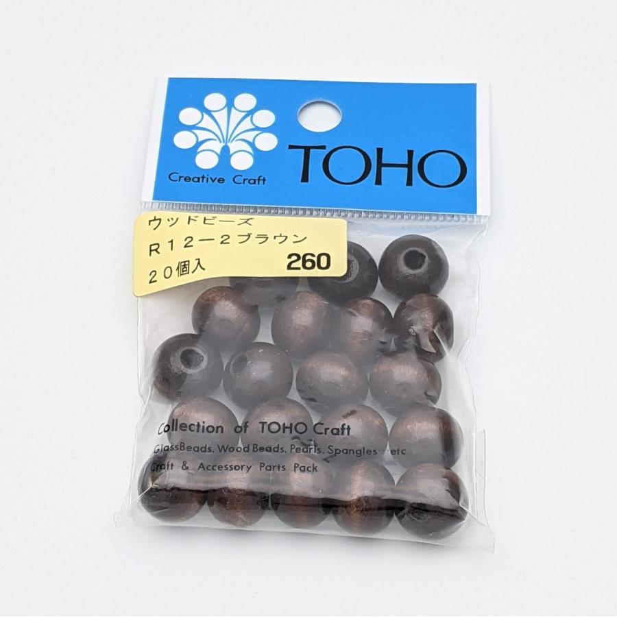 TOHO ウッドビーズ 20個入 R12 まとめ買いクーポン対象 : もーこ