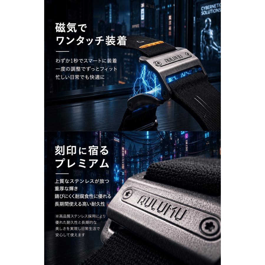 Aulumu A11 アップルウォッチ バンド 【1秒着脱】ベルト Ultra3 Apple Watch Ultra2&1 ソフトナイロン 42/44/45/46/49mm 軽量 レビュー投稿 100日保証 |  | 08