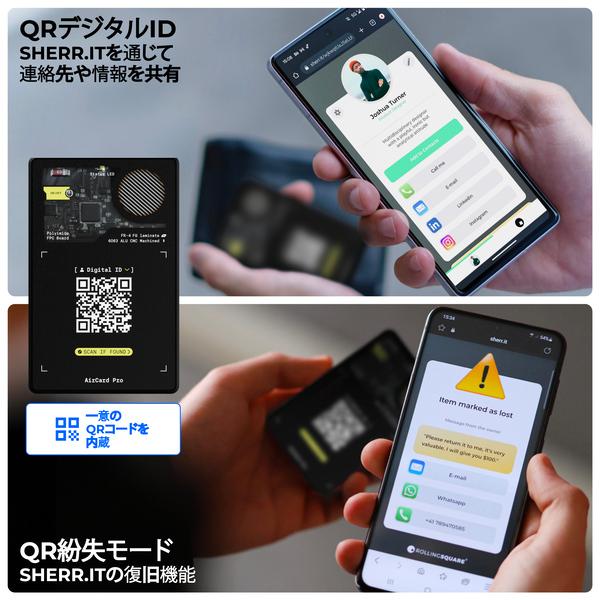 Rolling Square AirCard Pro｜Apple「探す」対応 超薄型スマートタグ カード【ワイヤレス充電＆デジタルID搭載】ローリングスクエア レビュー 100日保証 |  | 05