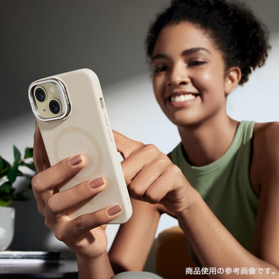 ESR iPhone 15 ケース iPhone15Pro 15Plus 15ProMax シリコンケース マグセーフ 磁気ワイヤレス充電 シリコンカバー MagSafe対応 隠れスタンド スマホケース | ESR | 19