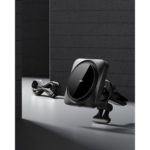 ESR ワイヤレス充電器 スマホ冷却ファン付き MagSafe車載ホルダー HaloLock マグネットホルダー 急速充電 丈夫なエアコン噴出口 レビュー投稿 100日保証 | ESR | 08