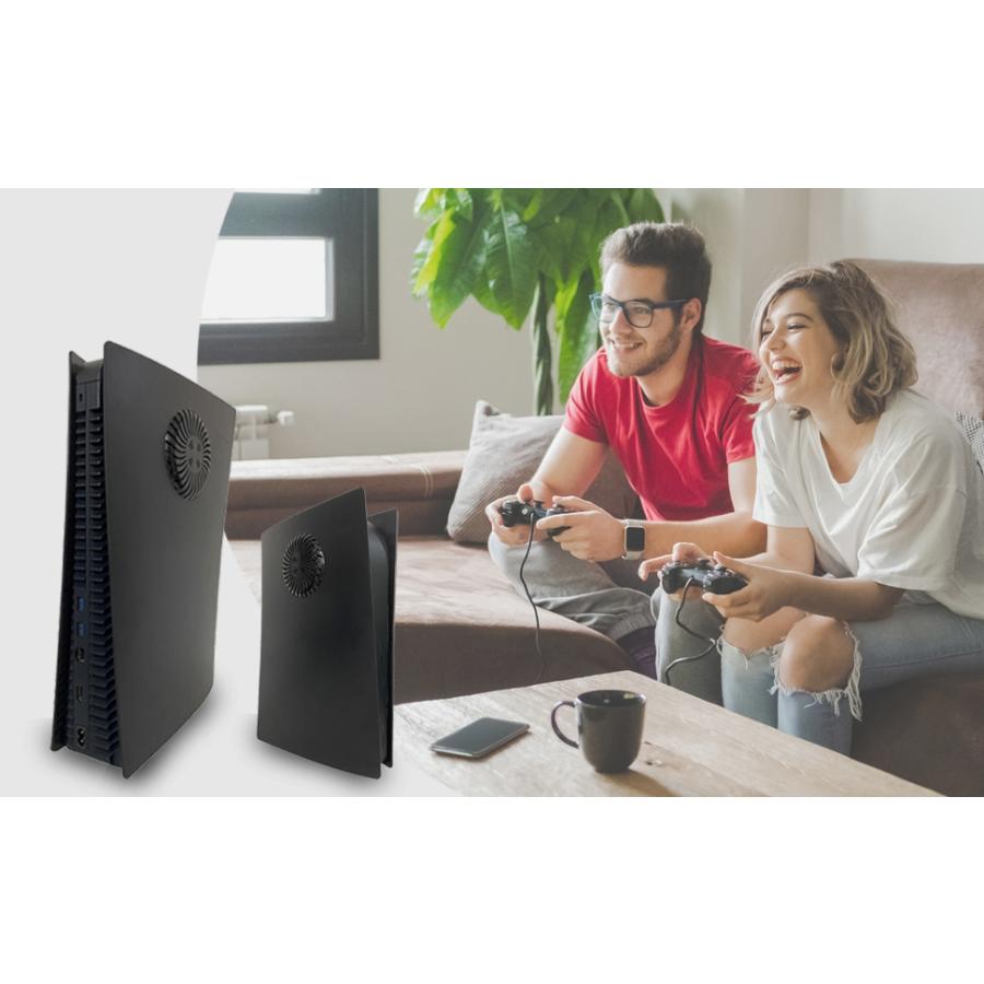 PS5 冷却口付き フェイスプレート 交換用コンソールカバー PS5 埃や傷を防ぐフェースプレ ートシェル プレイステーション5 ハード ABS 耐衝撃 ブラック |  | 10