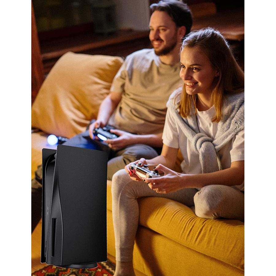 PS5 フェイスプレート 交換用コンソールカバー PS5 埃や傷を防ぐフェースプレートシェル プレイステーション5 ハード ABS 耐衝撃 ブラック |  | 07