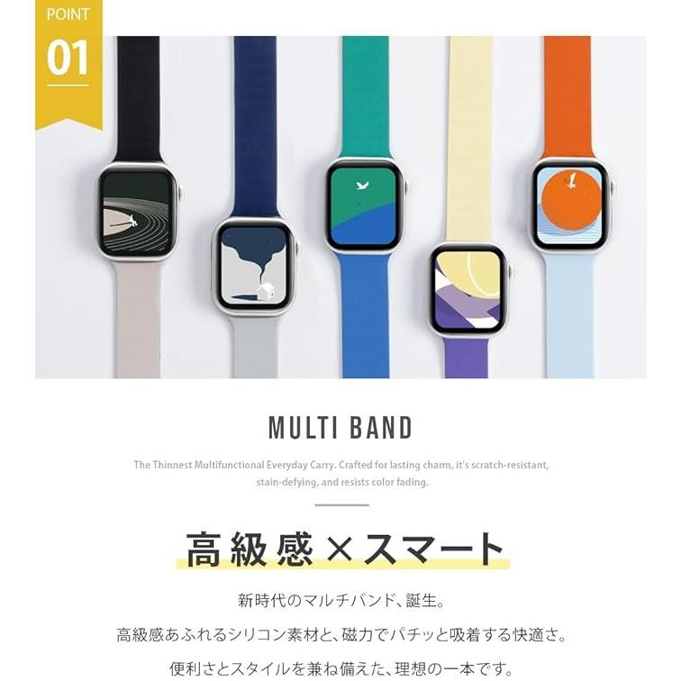 MOFT Apple Watch バンド マグネット シリコン製 『軽量・防汗・通気性 で長時間快適』 アップルウォッチ 交換用ベルト レビュー投稿 100日保証 |  | 01