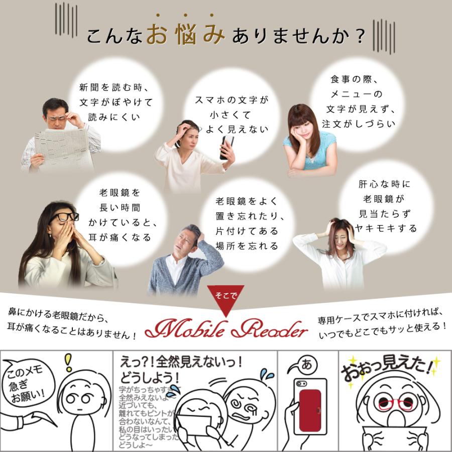 老眼鏡 コンパクト【便利な携帯ケース付き】おしゃれ レディース メンズ メガネ 軽量 薄型 スマホ老眼 敬老の日 母の日 プレゼント ギフト |  | 01