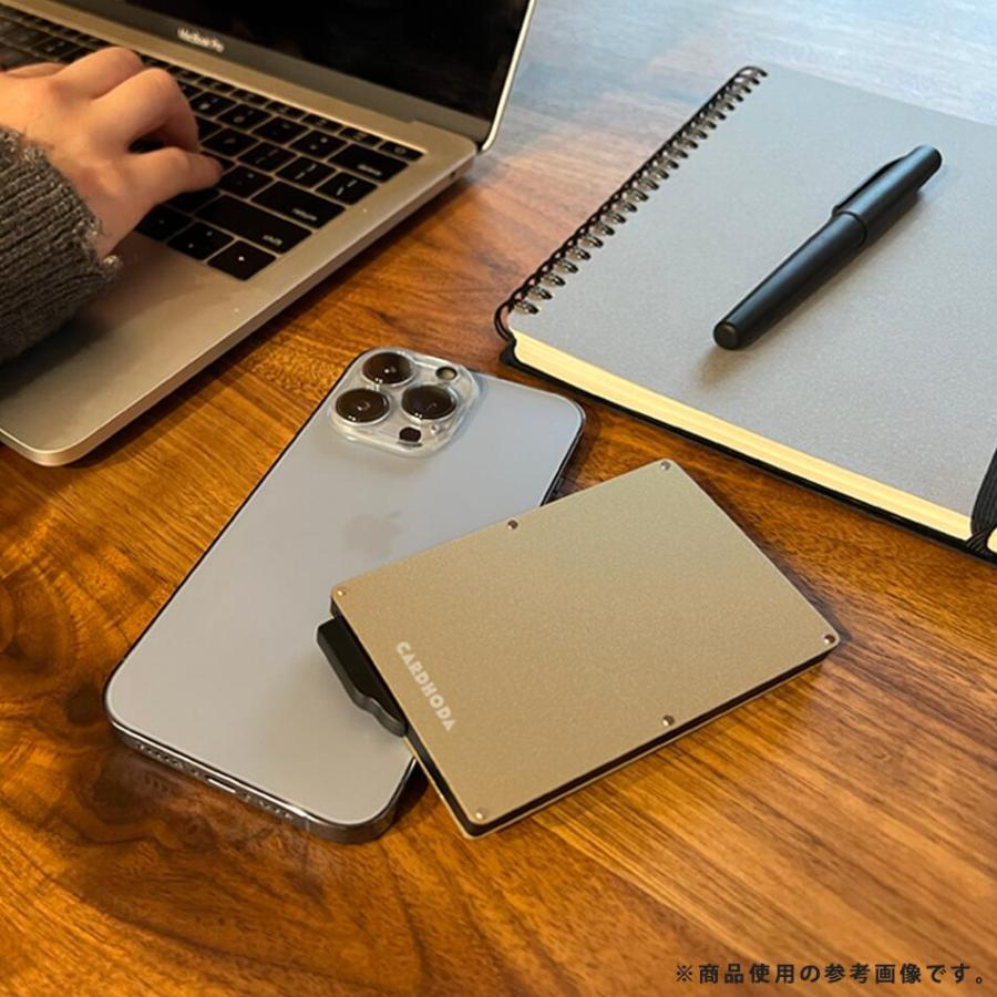 クレジットカードケース 【マネークリップ付き】 スキニング防止 CARDHODA カードホルダー スライド式 スリム 薄 型 レビュー投稿 100日保証 |  | 19