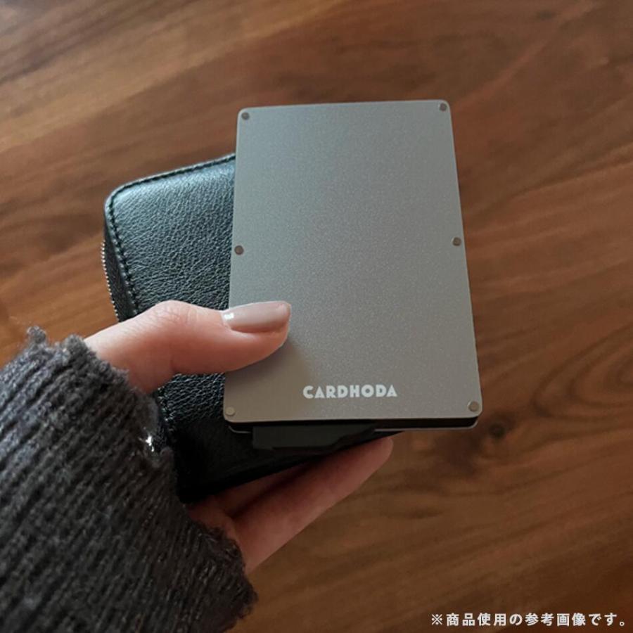 クレジットカードケース 【マネークリップ付き】 スキニング防止 CARDHODA カードホルダー スライド式 スリム 薄 型 レビュー投稿 100日保証 |  | 20