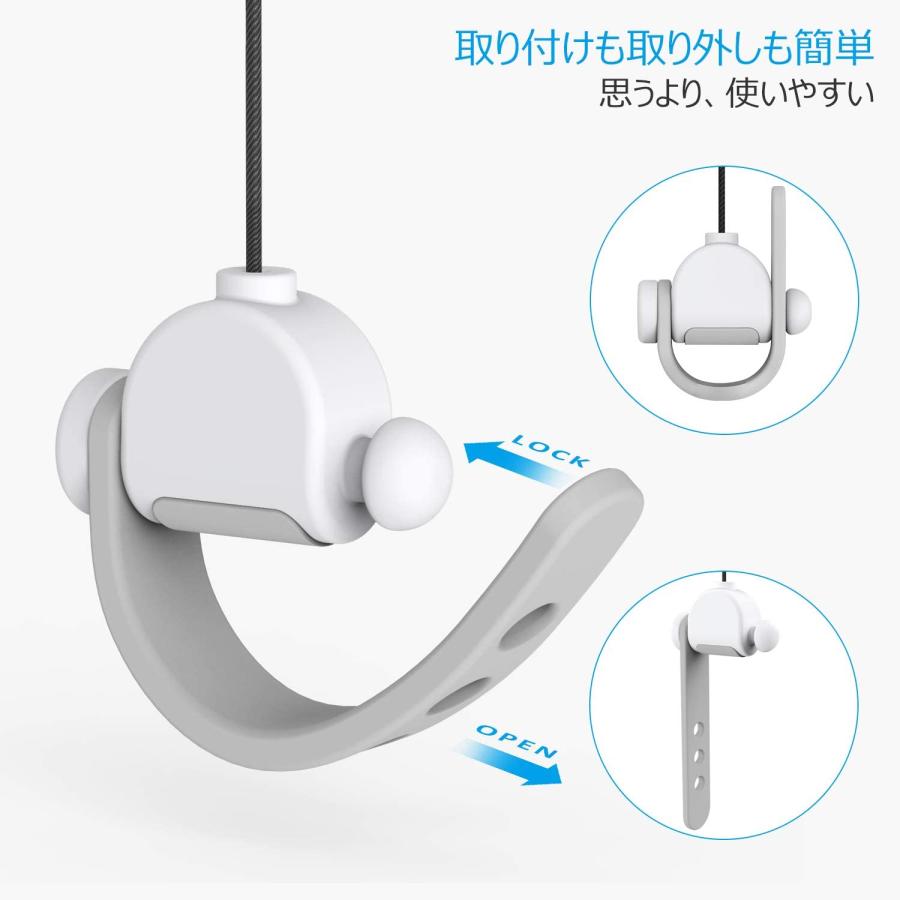 MetaQuest2 VR用ワイヤーリール 【6個セット】ケーブル 多機種対応 天井吊り下げ 噪音抑制 長さ調整可能 メタクエスト2 KIWI design レビュー投稿 100日保証 |  | 04