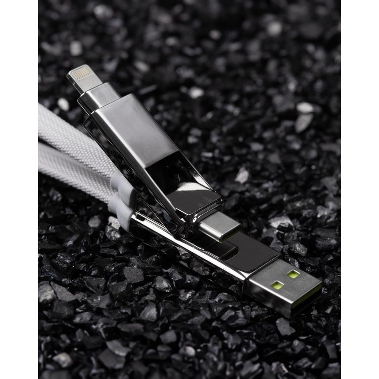 Rolling Square inCharge XL｜30cm 急速充電 【6in1】 5in1 4in1 3in1  マルチUSBケーブル 高速充電 データ転送 磁石式 ローリングスクエア レビュー 100日保証 |  | 15