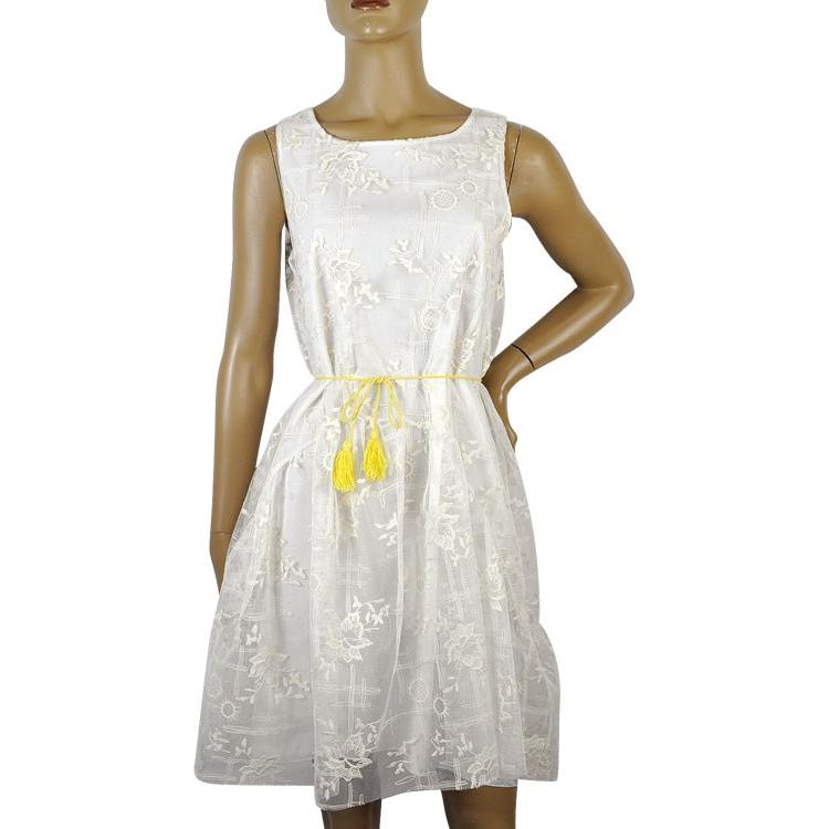 新発売の Sale春夏 インポート ワンピース イタリア インポート Pois 刺繍チュールワンピース アイボリー 送料無料 ポイント10倍 Www Doctor Plan Com