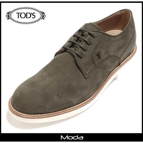 中古 トッズ ハイブランド イタリア製 ブランドシューズ メンズ 靴 Tods 靴 ビジネス ドレスシューズ ダービー スウェード グリーン 靴 Tod S メンズ シューズ