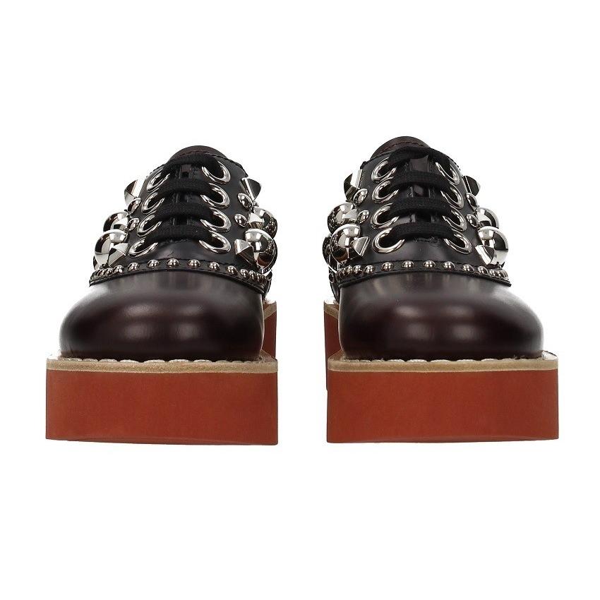ミュウミュウ 厚底 レディース Miumiu 靴 Miu Miu Miu 厚底 レッド 靴 レースアップ Moda