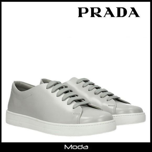 プラダ スニーカー メンズ グレー Prada 靴 ローカット レースアップ Moda 通販 Yahoo ショッピング