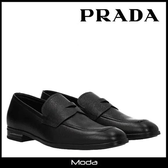 楽天市場 プラダ ローファー メンズ Prada 靴 黒 ブラック ロゴ ドレスシューズ Moda 通販 Yahoo ショッピング 新着商品 Lespakigali Com