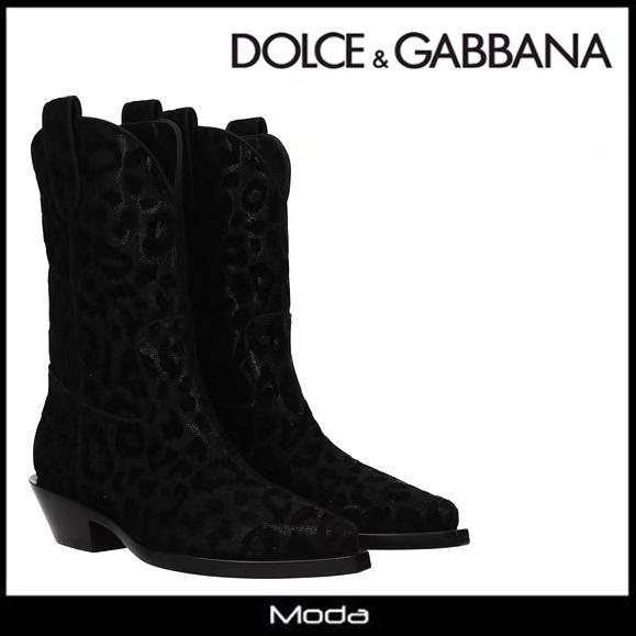 ドルチェ＆ガッバーナ ブーツ レディース 黒 ブラック Dolce＆Gabbana 靴