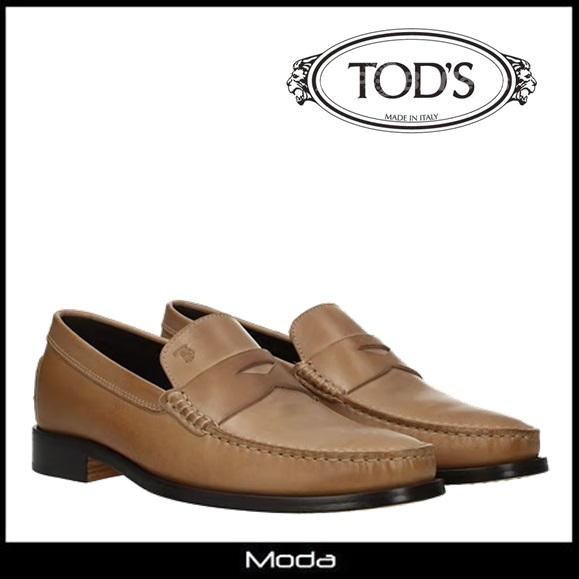 激安特価 ブランドシューズ ハイ ローファーメンズ メンズ 靴 Tods トッズ シューズ フォーマル ロゴ入り 靴 Tod S メンズ ローファー シューズ