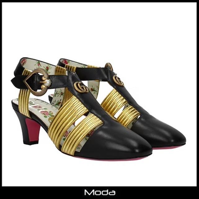 爆安プライス グッチ サンダル レディース Gucci 靴 黒 ブラック ダブルg ストラップ ヒール お気にいる M Mahdi Net
