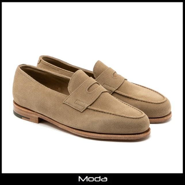 ジョンロブ ローファー メンズ John Lobb サンド スウェード