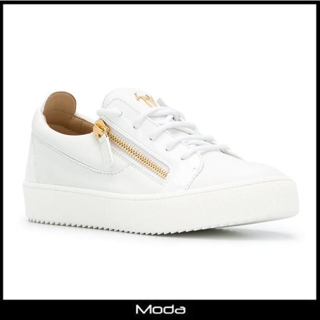 玄関先迄納品 革 靴 ホワイト 白 レディース スニーカー ジュゼッペザノッティ ラッピング無料 プレゼント ギフト 送料無料 ブランド 新品 シューズ Rankinengineering Com