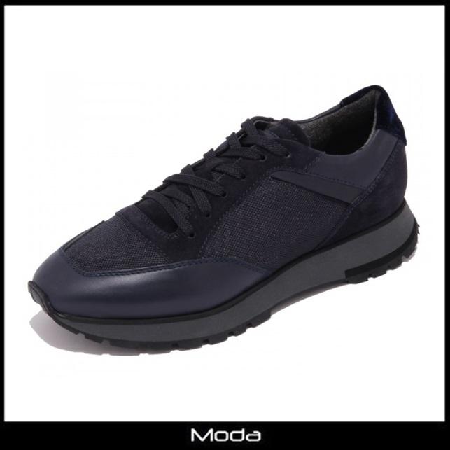 サントーニ スニーカー メンズ ネイビー Santoni 靴 スウェード Moda 通販 Yahoo ショッピング