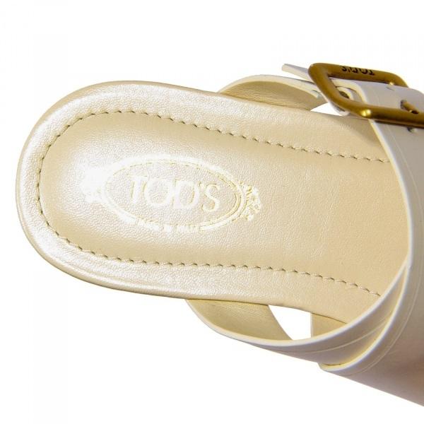 【正規品】 トッズ サンダル レディース 革 TODS 靴 白 ホワイト 【CEG1308540629】(46818円)
