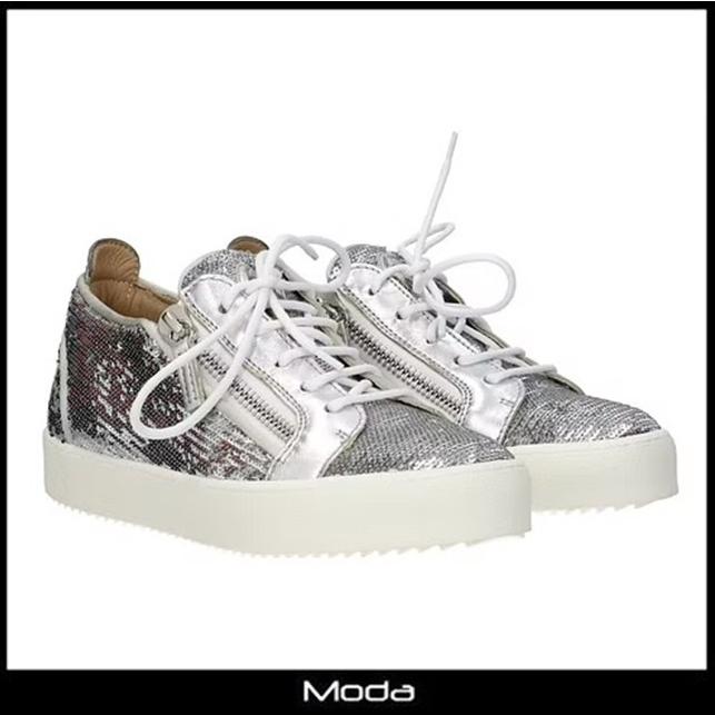 ジュゼッペザノッティ スニーカー レディース シルバー シューズ Moda スニーカー レディースファッション 靴