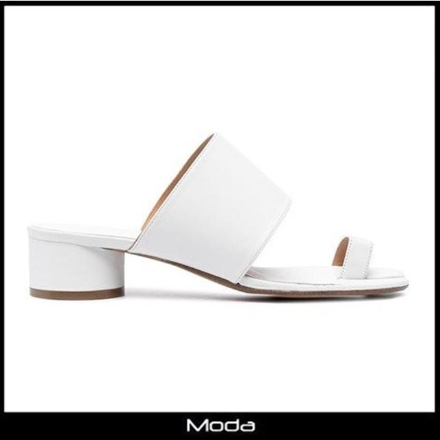 メゾンマルジェラ サンダル レディース 靴 白 ホワイト 革