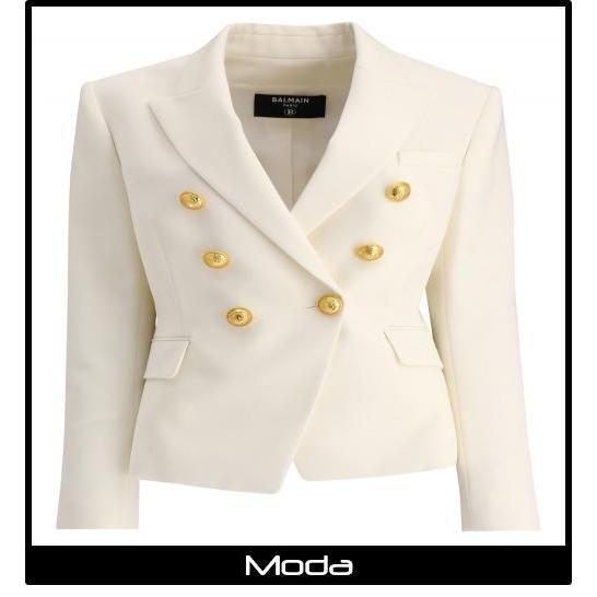 Balmain バルマン ジャケット ブレザー レディース ウール ブレザー ジャケット V ファッション Moda ほぼ新品