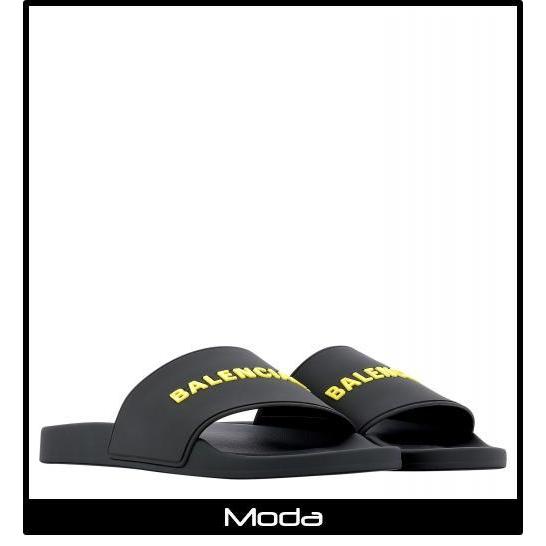 受賞店舗 Balenciaga バレンシアガ サンダル メンズ ロゴ ブラック 史上最も激安 Lespakigali Com