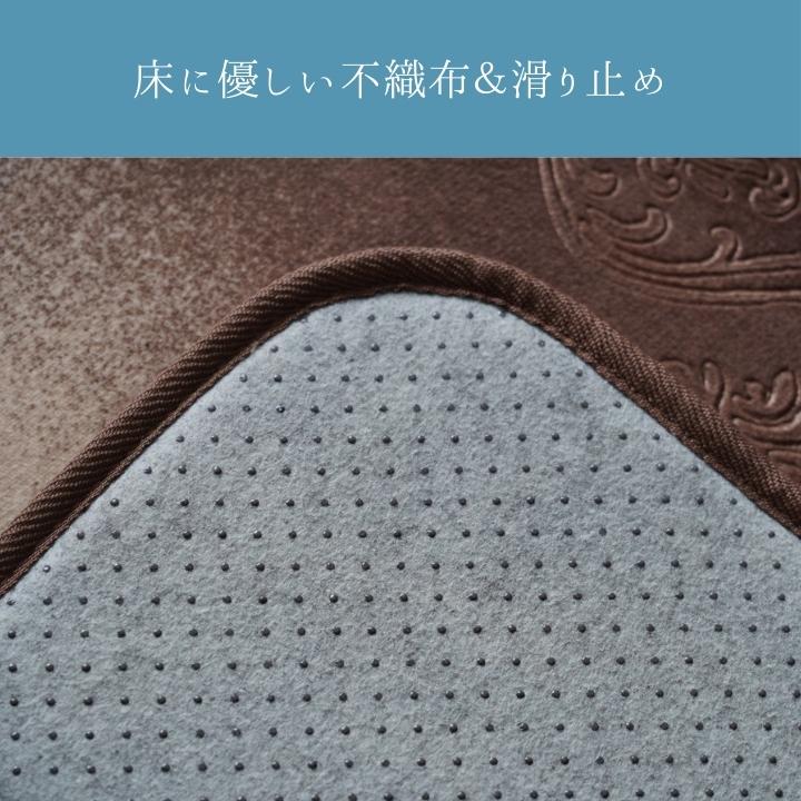 品格漂う装飾文様、ラグジュアリーなクラシカルラグ こたつ敷き 正方形 180×180cm |  | 03